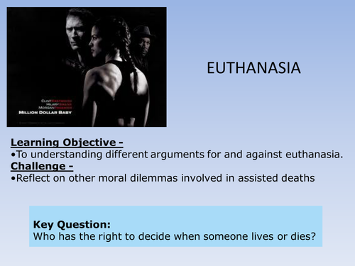 Euthanasia - million dollar baby