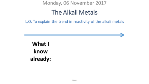 The Alkali Metals