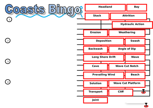 Coastal Bingo