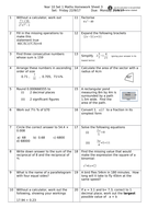 Year 10 Higher Gcse Maths Homework Sheets 