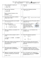 10 year old maths homework