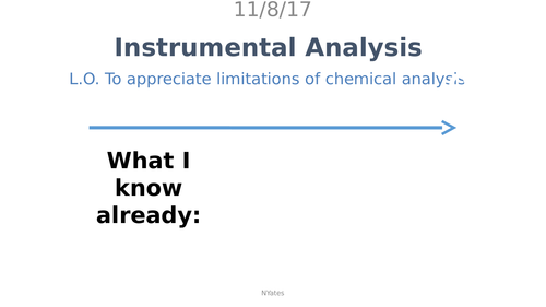 Instrumental Analysis