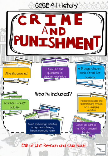 GCSE 9-1 History Crime & Punishment Revision and Quiz Book