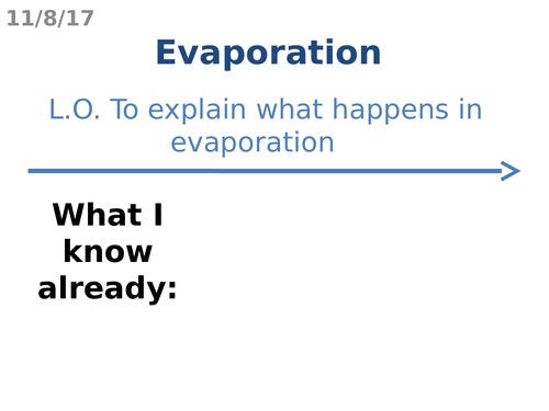 Evaporation