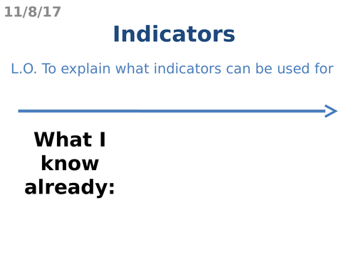 Indicators