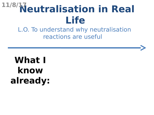 Neutralisation in Real Life
