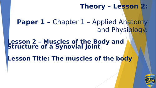 AQA GCSE PE (9-1) Chapter 1a: Applied Anatomy and Physiology - Lesson 2