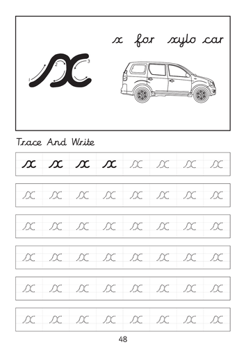Set of cursive letter A-a to Z-z dot to dot worksheets with pictures ...