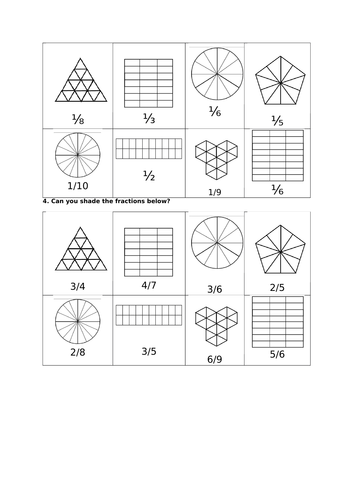Finding Fractions of Shapes | Teaching Resources