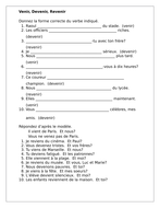 Venir, Devenir, Revenir French verbs worksheet by jer520 | Teaching ...