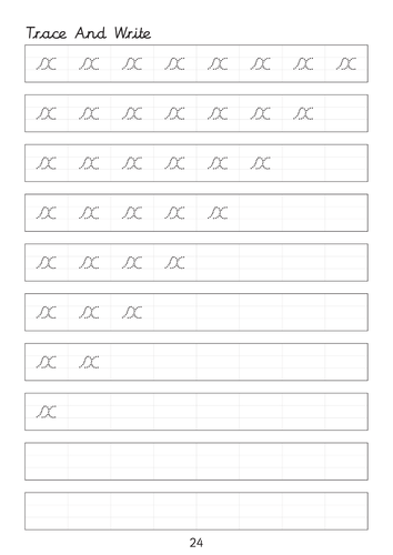 set of cursive small letters a to z dot to dot worksheets