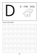 set of simple capital letters a to z line worksheets sheets with