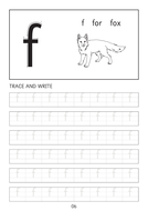 Set of simple small letters a to z line worksheets sheets with pictures
