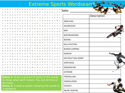 Extreme sports reading comprehension pdf picture