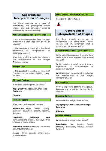 Interpreting visual images bookmark