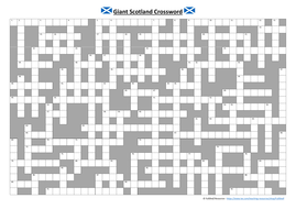 Scotland Crossword (Saint Andrew s Day) by FullShelf Teaching Resources