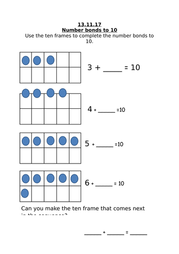 number-bonds-to-10-20-and-100-teaching-resources