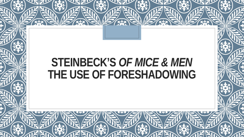 Of Mice and Men Complete SoW Bundle | Teaching Resources