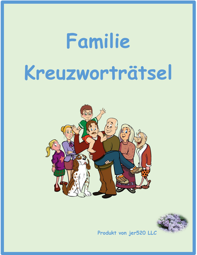 Familie (Family in German) Crossword 2 | Teaching Resources