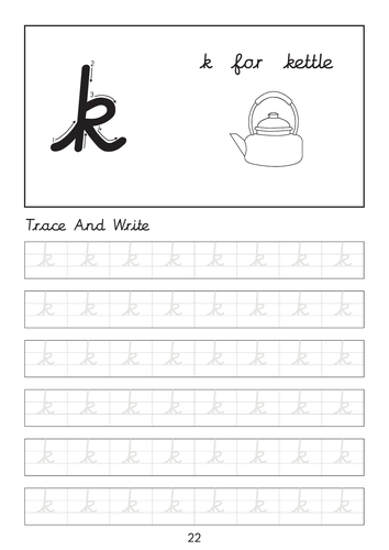 Set of cursive letter A-a to Z-z line worksheets with pictures ...