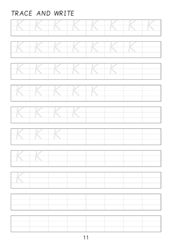 Set of cursive capital letters A to Z line worksheets sheets | Teaching ...