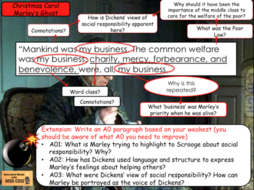 A Christmas Carol Quote Analysis Tasks  Teaching Resources