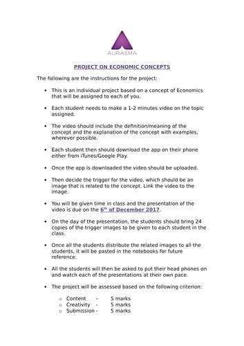 IGCSE Economics - Summative Assessment