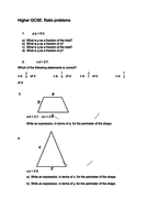 ratio problem solving gcse higher