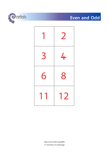Odd and even numbers to 100 worksheet image