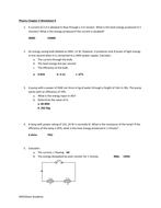 Electrical Energy and Power Consumption Worksheets and Answers ...