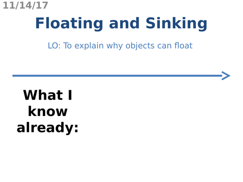 Floating and Sinking (Density)