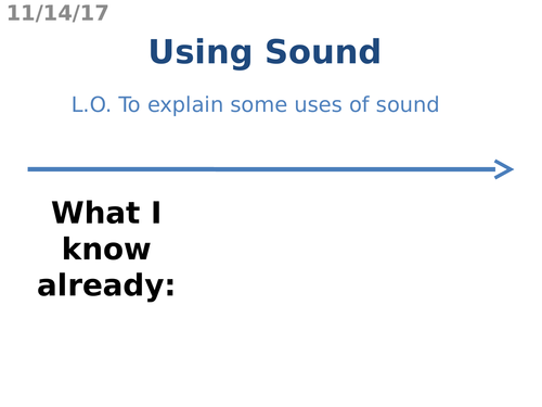 Using Sound