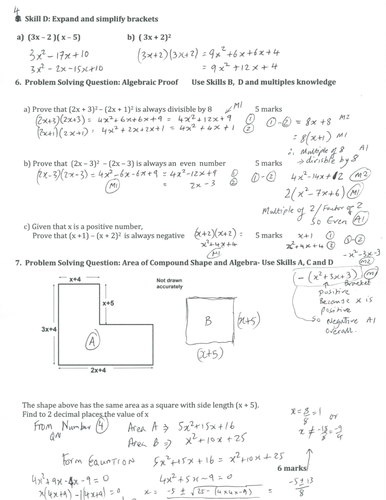 problem solving gcse maths questions pdf
