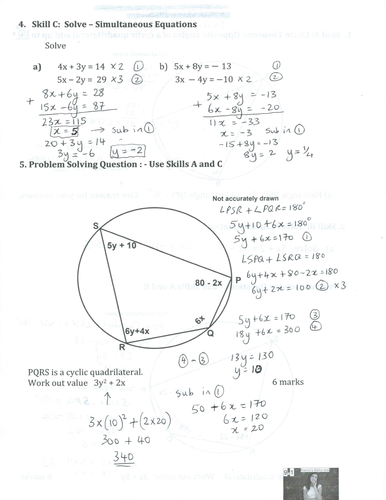 aqa 90 maths problem solving questions