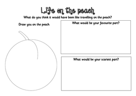 James and the Giant Peach novel study- worksheets, display materials ...