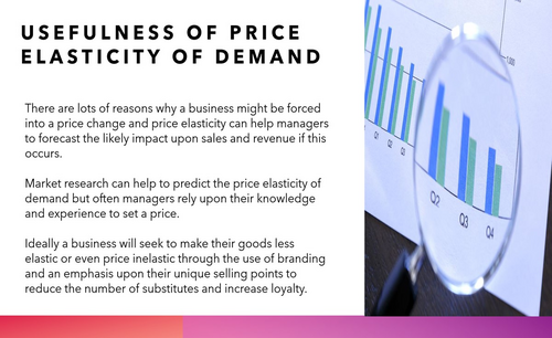 Eduqas A Level Business - Price and Income Elasticity | Teaching Resources