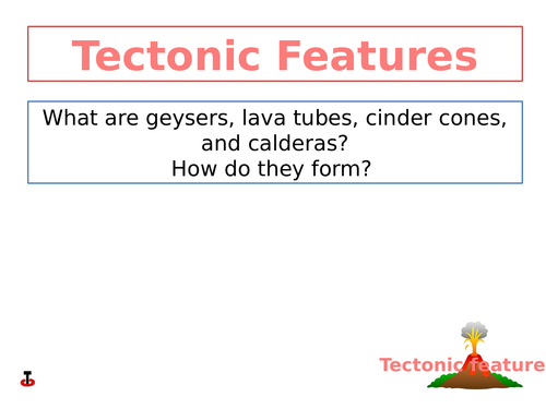 Tectonic features volcanoes