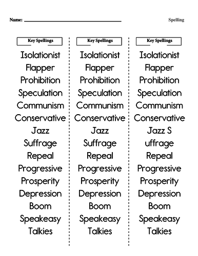 Fantastic selection of entry tasks for America 1920-1973 Opportunity and Inequality