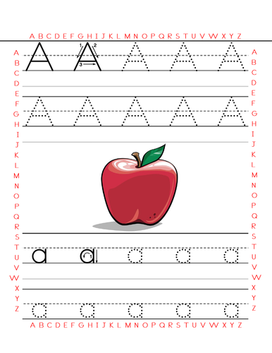 Alphabet and Numbers Tracing worksheets in English | Teaching Resources