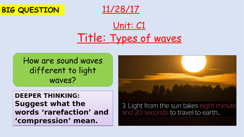 Pearson BTEC New specification-Applied science-Unit 1-longitudinal and transverse waves-C1