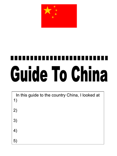 China Lesson 9 - China Assessment