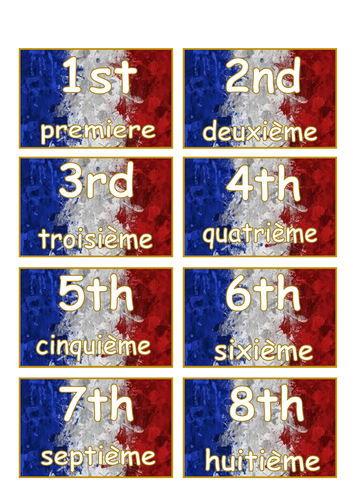 MFL - French Ordinal numbers