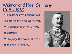 Impact of WW1 on Germany. | Teaching Resources