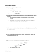 Acid and Bases, Titration, pH Indicators Worksheets (3 ...