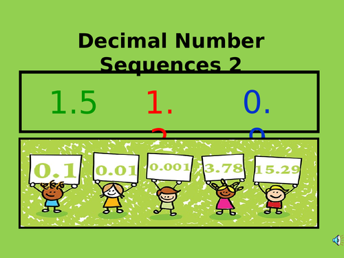 KS2 Missing Decimal Number Sequences 2