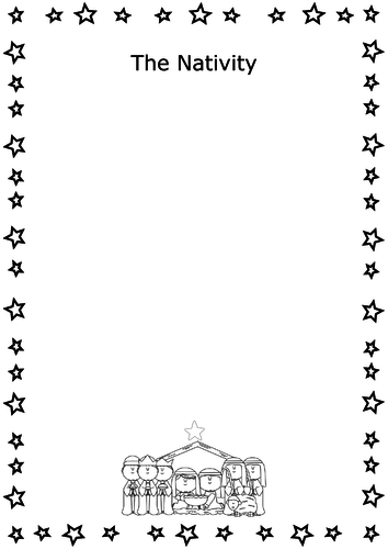 Nativity Writing Template | Teaching Resources