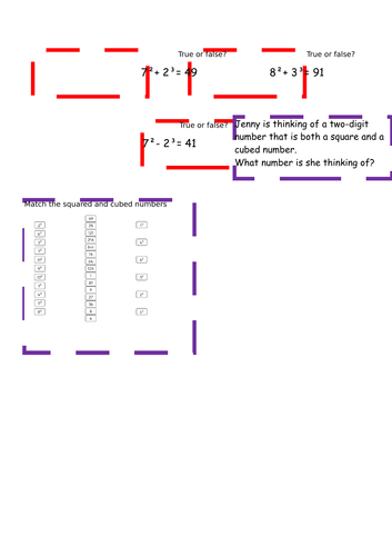 Recognise and use square numbers and cube numbers year 5 | Teaching ...