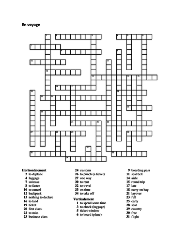 voyages 8 crossword