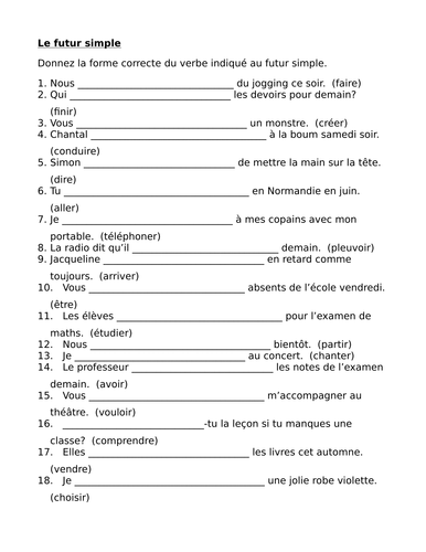 futur-simple-future-tense-in-french-worksheet-9-teaching-resources