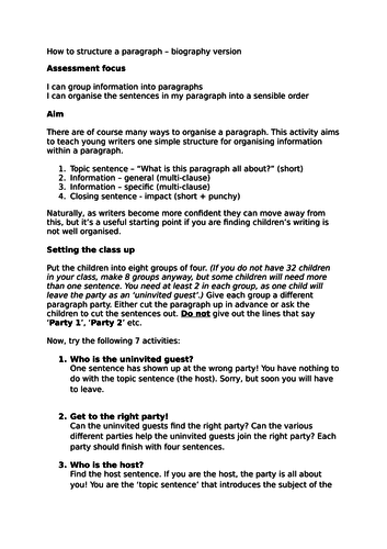 Biography - How to structure a biography paragraph - Anne Frank ...